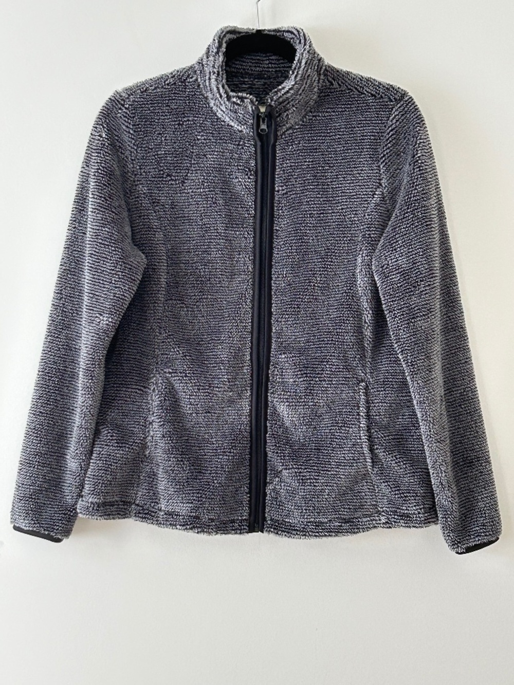 Faded Glory Gray Plush Fleece Jacket